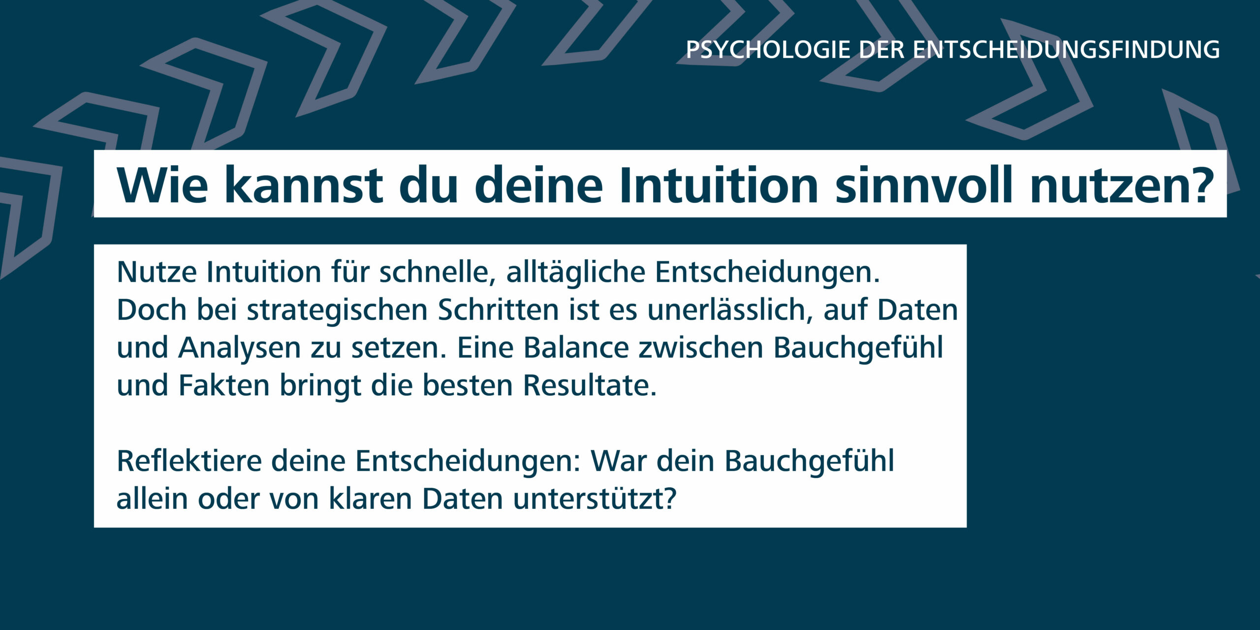 Intuition – Dein Bauchgefühl: Freund oder Feind?