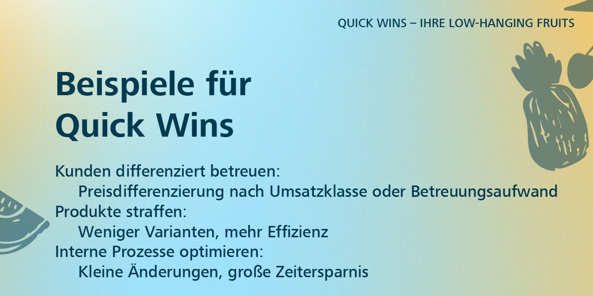 Quick Wins – Die Low-Hanging Fruits für schnelle Erfolge